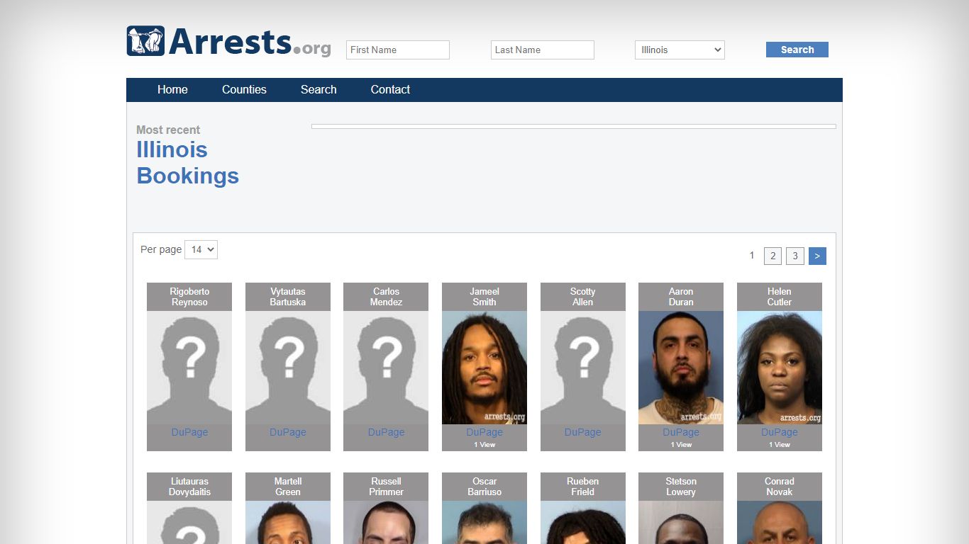 Illinois Arrests and Inmate Search